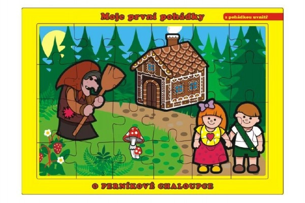 Teddies deskové O Perníkové Chaloupce 26 x 17 cm Moje první pohádky 24 dílků