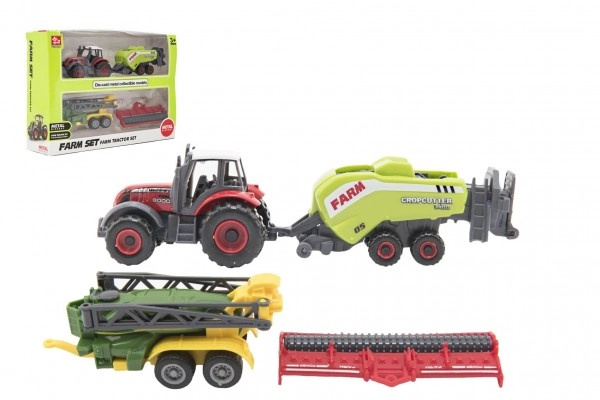 InnoVibe Sada farma traktor s příslušenstvím 4 ks Zelený