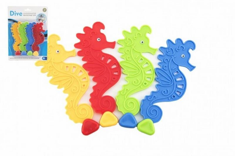 Teddies Zábavní koníčci 4 ks pro potápění plast 15 cm