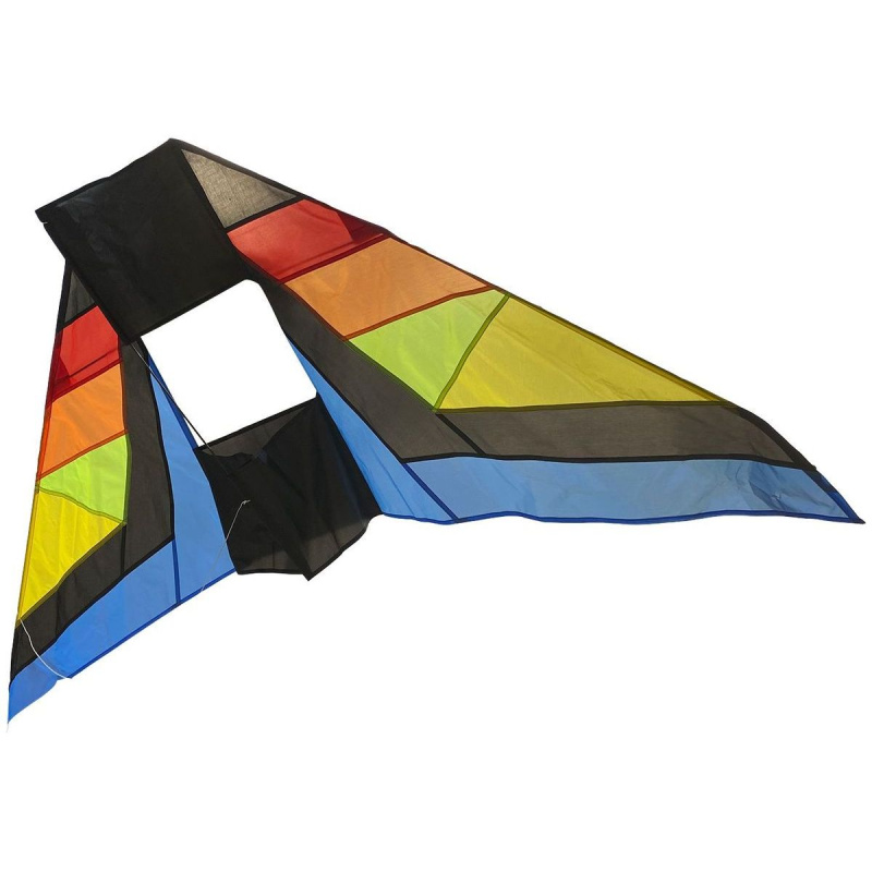 Drak létající nylon delta 183 x 81cm barevný