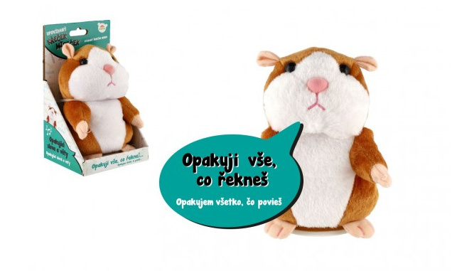 Teddies křeček Mireček opakující věty