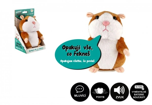 Teddies křeček Mireček opakující věty