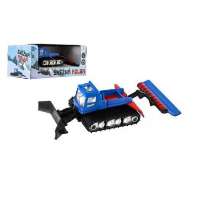 Teddies Sněžná rolba kov/plast 12cm na volný chod