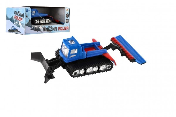 Teddies Sněžná rolba kov/plast 12cm na volný chod