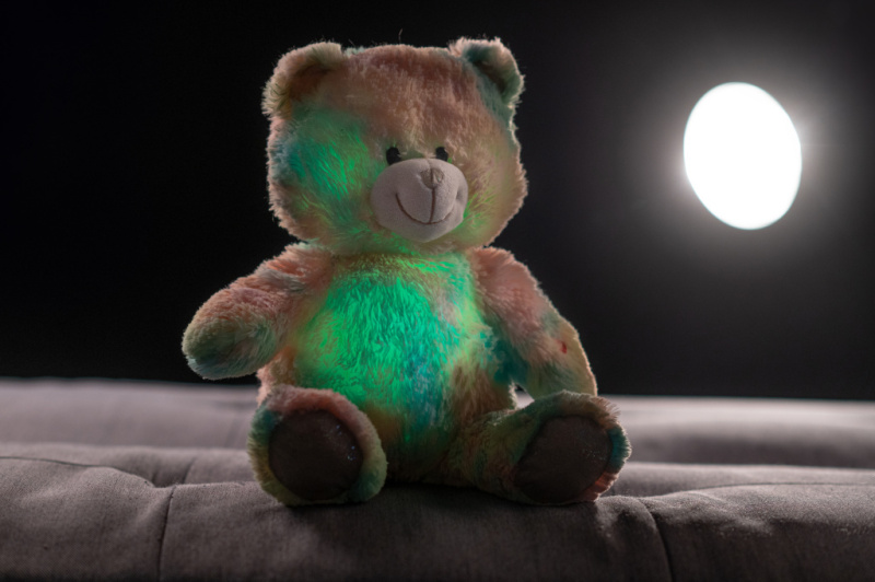 TEDDIES Dětský medvídek duhový 40 cm