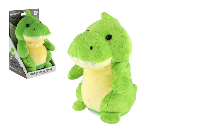 Dinosaurus Rexík opakující věty plyšový 18 cm se zvukem