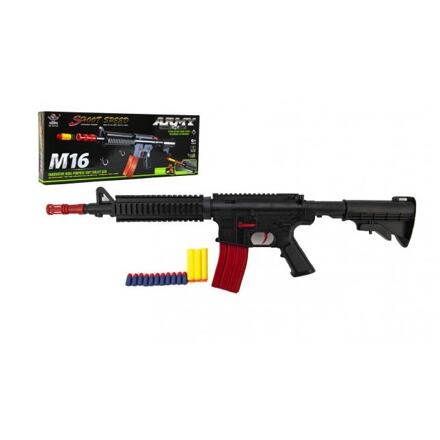 Samopal na pěnové náboje plast 68cm M16 v krabici