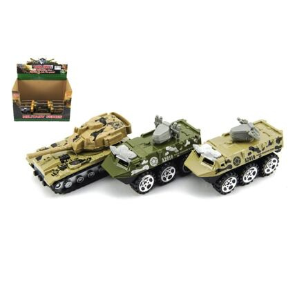 TEDDIES Auto vojenské kov 7cm, víc druhů