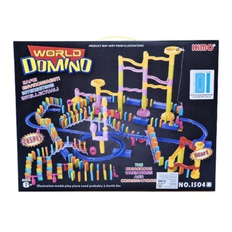 Kuličková dráha + domino, 285 ks