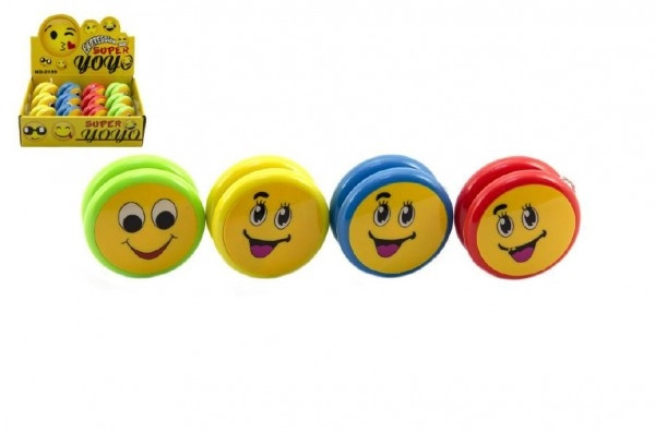 Teddies Jojo smajlík plast 6cm mix druhů v sáčku 12ks v boxu