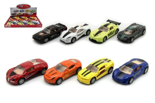 Teddies Auto 8 cm, kov, zpětné natažení, mix druhů TD58222