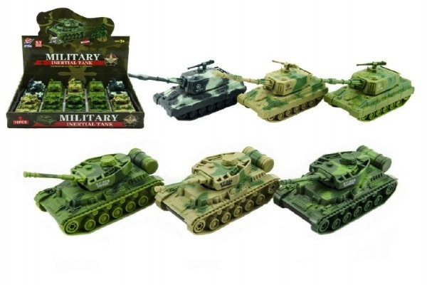 Teddies Tank plast 17 cm na setrvačník v krabičce