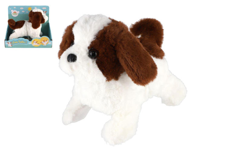 Plyšový pejsek Salto 19 cm se zvukem a chůzí