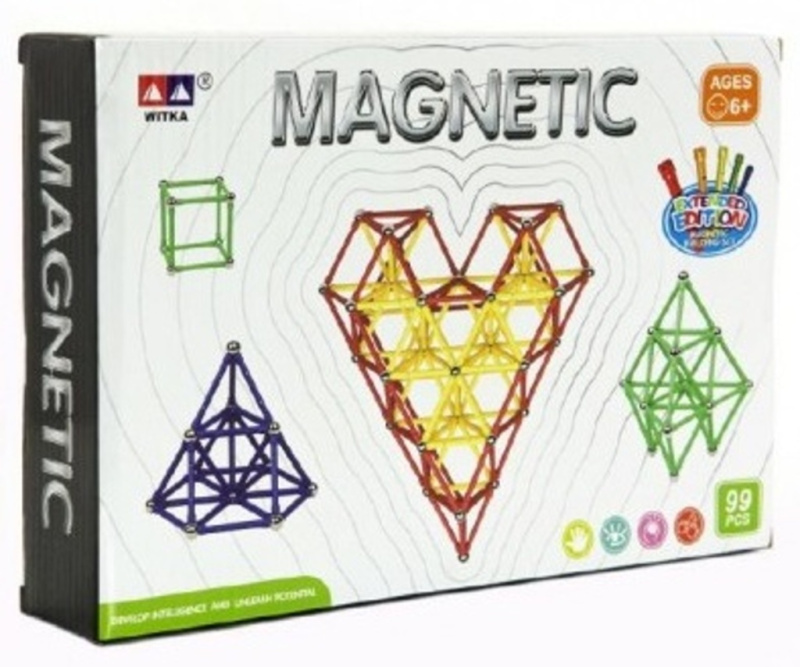 Teddies Magnetická stavebnice 99 ks