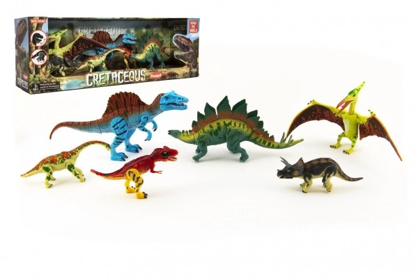 Teddies Sada Dinosaurus hýbající se 6 ks plast 48x17x13 cm