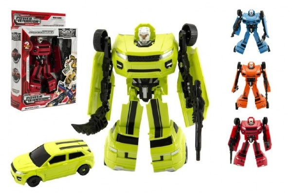 Teddies Transformer auto kamion tahač/robot plast 13cm