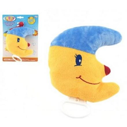 Hrací strojek natahovací plyš měsíček 16cm