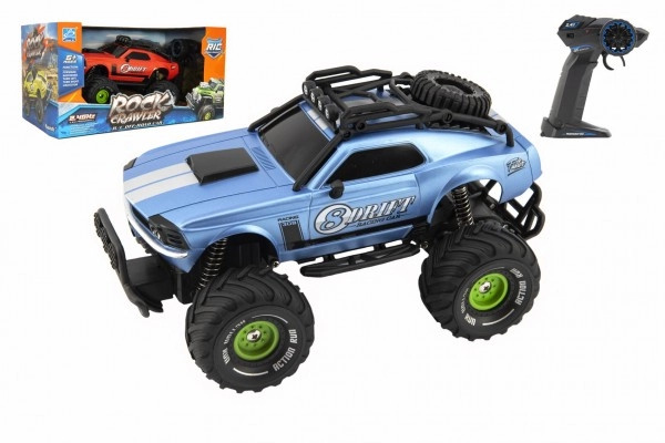 Auto RC plast 25 cm OFF-ROAD 2,4 GHz na baterie se světlem, mix barev