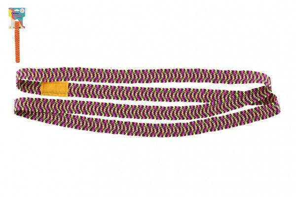 Skákací guma 100cm 2 barvy na kartě 10 5x15cm