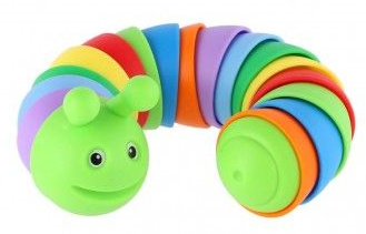 Antistresová ohebná housenka 17cm