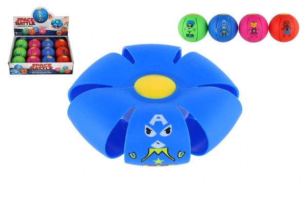 Flat Ball Hoď disk chyť míč! plast 8cm 4 barvy 12ks v boxu