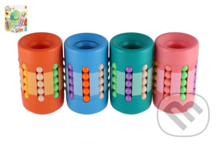 Teddies Hlavolam věž Stojánek na tužky plast 10cm 4 barvy