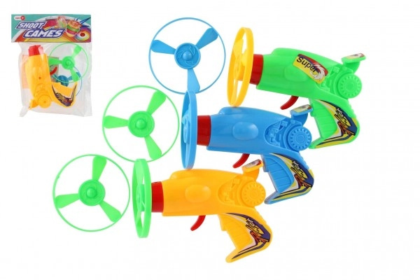 Vystřelovací vrtulka + startér pistole plast 12cm v sáčku