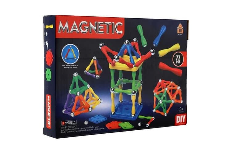 Magnetická stavebnice pro děti - 77 dílků