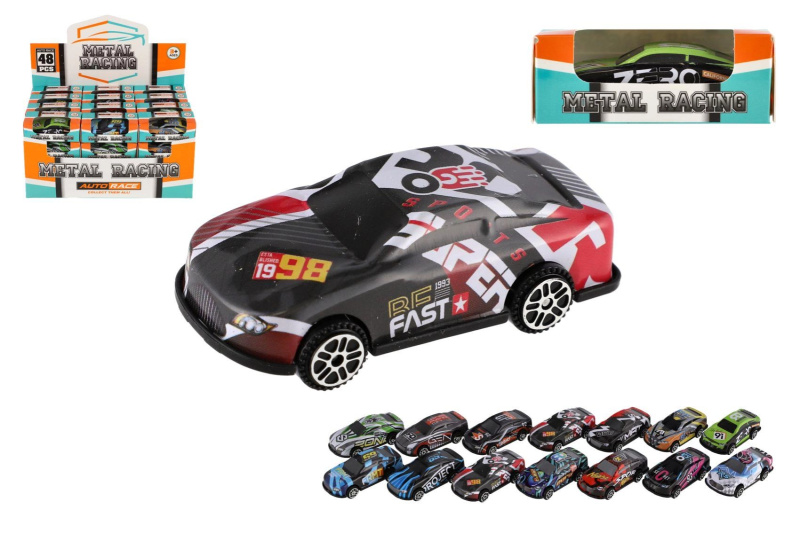 Mini závodní auto 6 cm mix barev