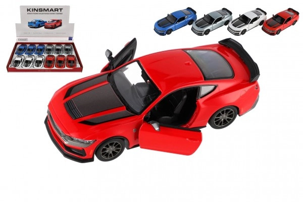 Kinsmart Auto 2024 Ford Mustang Dark Horse kov/plast 12,5cm 4 barvy na zpětné nat. 1:38
