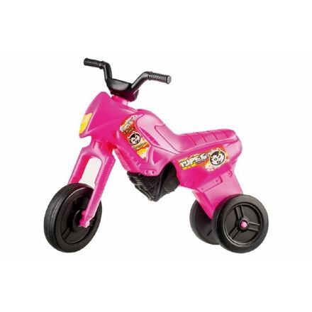 Odrážedlo Enduro Yupee velké plast výška sedadla 31cm nosnost do 25kg 12m+ – Růžové