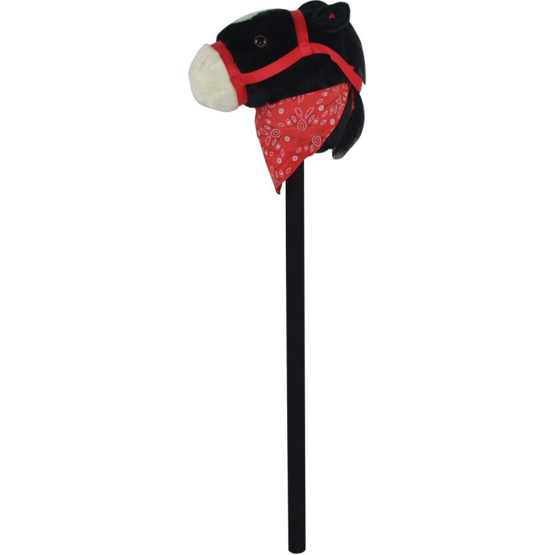 Teddies Kůň na tyči plyš 80cm na baterie se zvukem 2 v sáčku