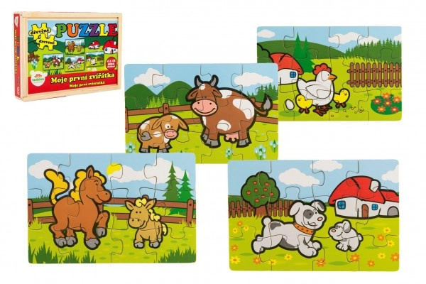 Teddies 00512010 PUZZLE Moje první zvířátka 18 dílků