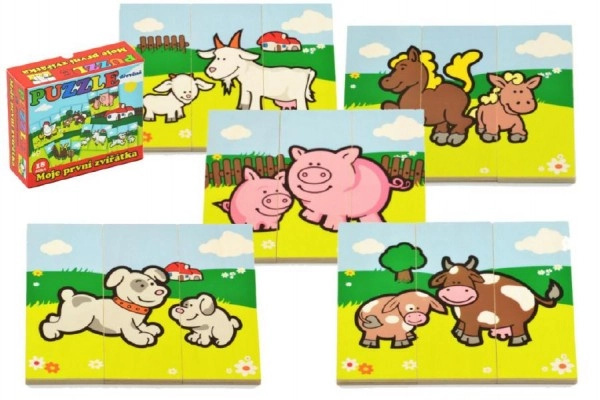 Teddies 00512010 PUZZLE Moje první zvířátka 18 dílků