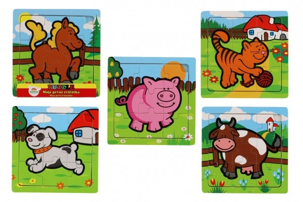 Teddies mini Moje první zvířátka 9 dílků