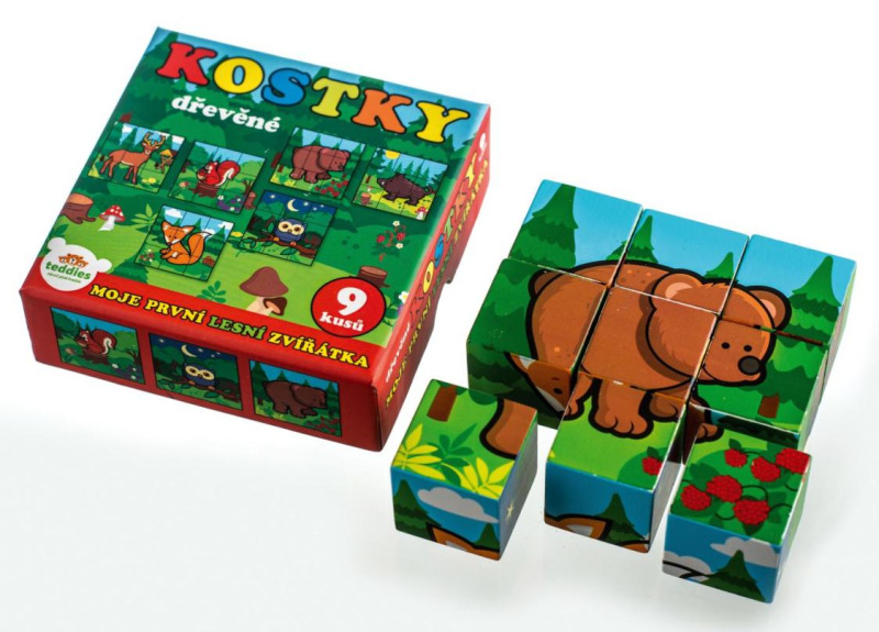 Teddies kostky kubus Moje první lesní zvířátka