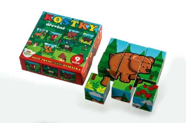 Teddies kostky kubus Moje první lesní zvířátka