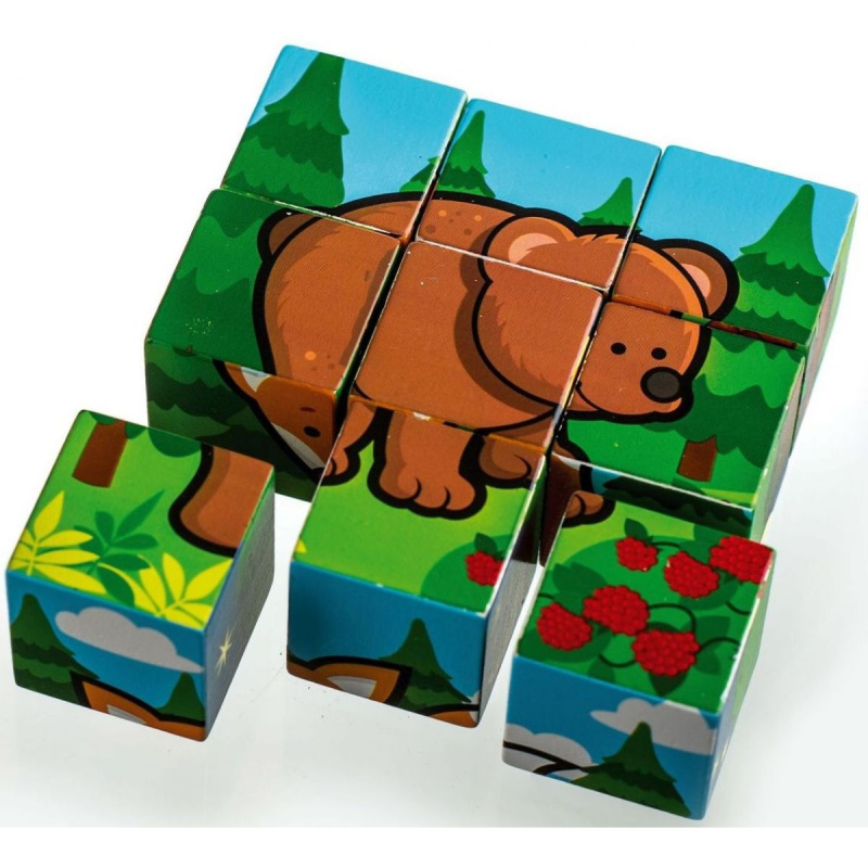 Teddies kostky kubus Moje první lesní zvířátka