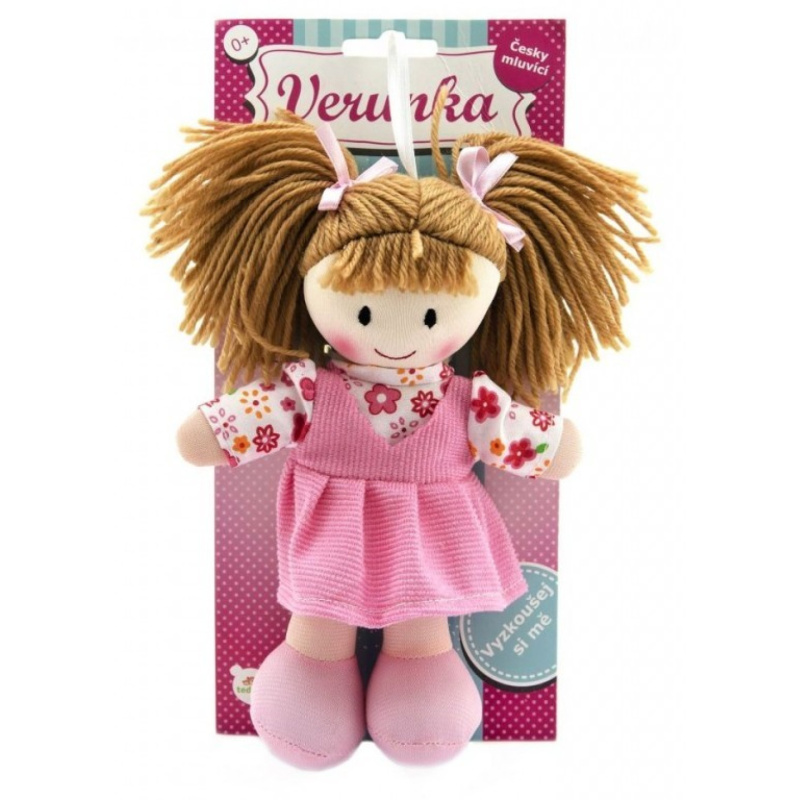 Teddies Panenka Verunka česky mluvící 20 cm