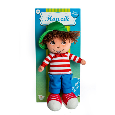 Teddies kluk Honzík hadrový česky mluvící na kartě 30 cm