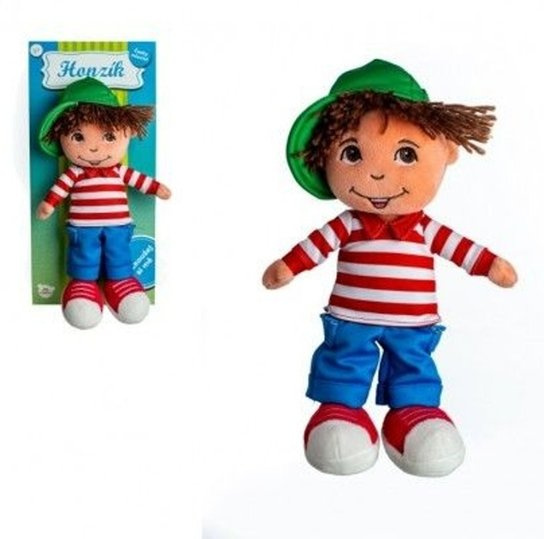 Teddies kluk Honzík hadrový česky mluvící na kartě 30 cm