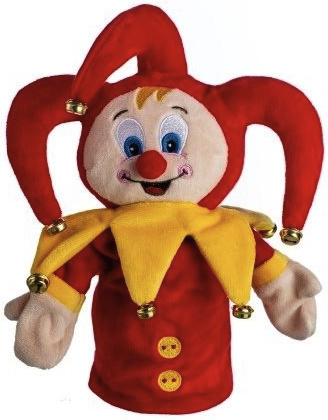Teddies Kašpárek maňásek na ruku s rolničkami 27 cm 1ks