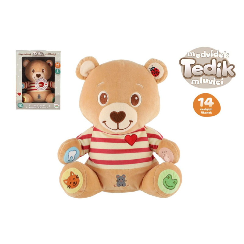 Teddies Medvěd Tedík česky mluvící plyš na baterie