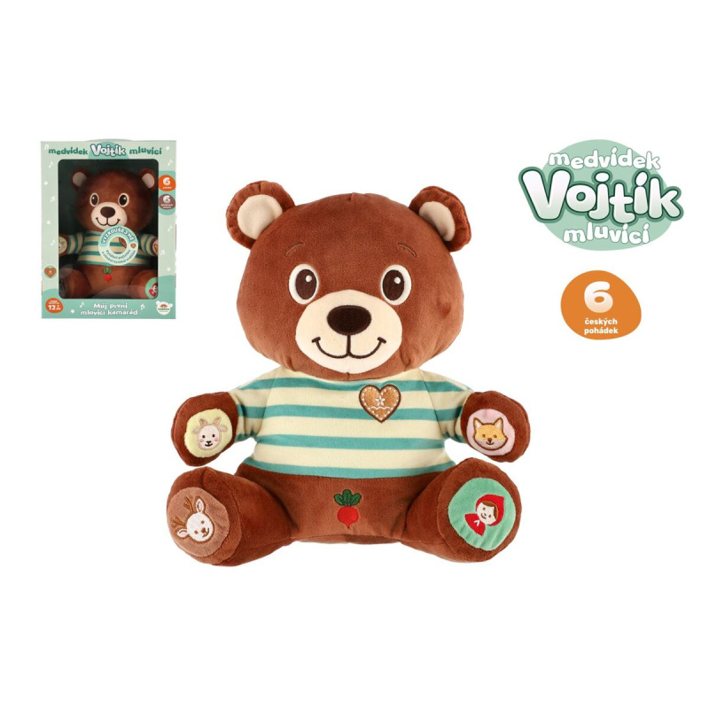 Teddies Medvěd Vojtík pohádkový česky mluvící plyš na baterie
