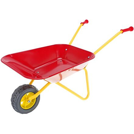 Teddies Plechové kolečko Yupee velké červené 78x40x32cm v krabici