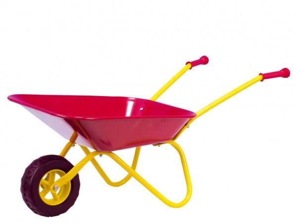Teddies Plechové kolečko Yupee velké červené 78x40x32cm v krabici