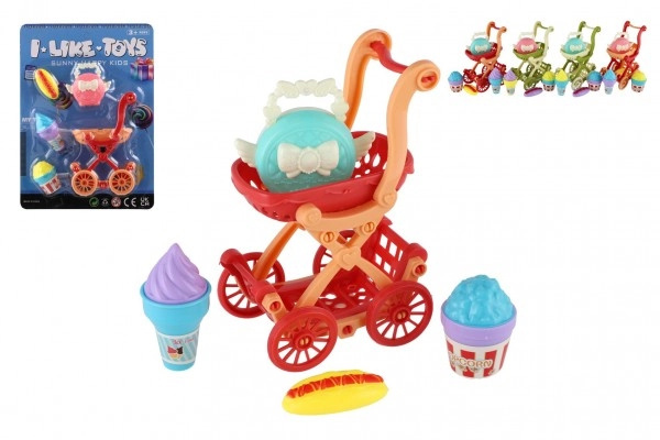 Teddies Kočárek mini s doplňky