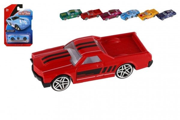 Teddies auto veterán kov/plast 7-8cm na volný chod mix druhů na kartě 11x16,5cm