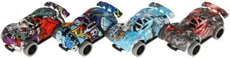 Teddies Auto kaskadérské plast 5x9cm na zpětné natažení 4 barvy