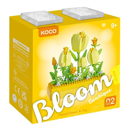 KOCO Stavebnice mini Tulipány 295ks